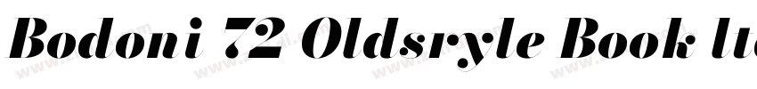 Bodoni 72 Oldsryle Book ltalic字体转换